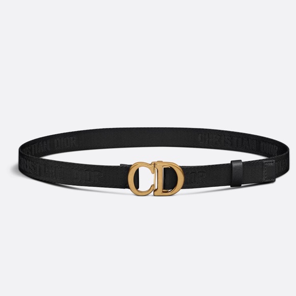 Dior Black Jacquard Saddle Belt main image 4